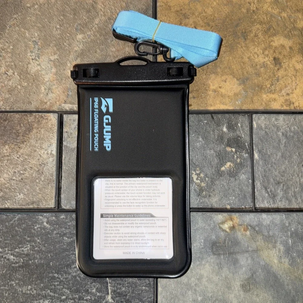 GJUMP Waterproof‎ Phone Pouch Floating 2 Pack, IP68 Dry Bag Compatible Blue*2